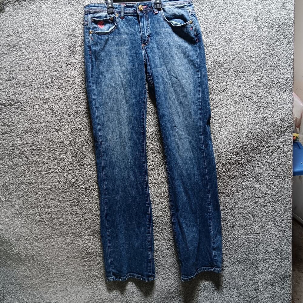 Roca Wear SIze 9 Jeans Gold Embroidery 5 Pocket Design